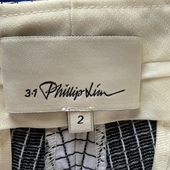 3.1 Phillip Lim Flat Front Trousers with quilted pattern Size 2 - Picture 5 of 12